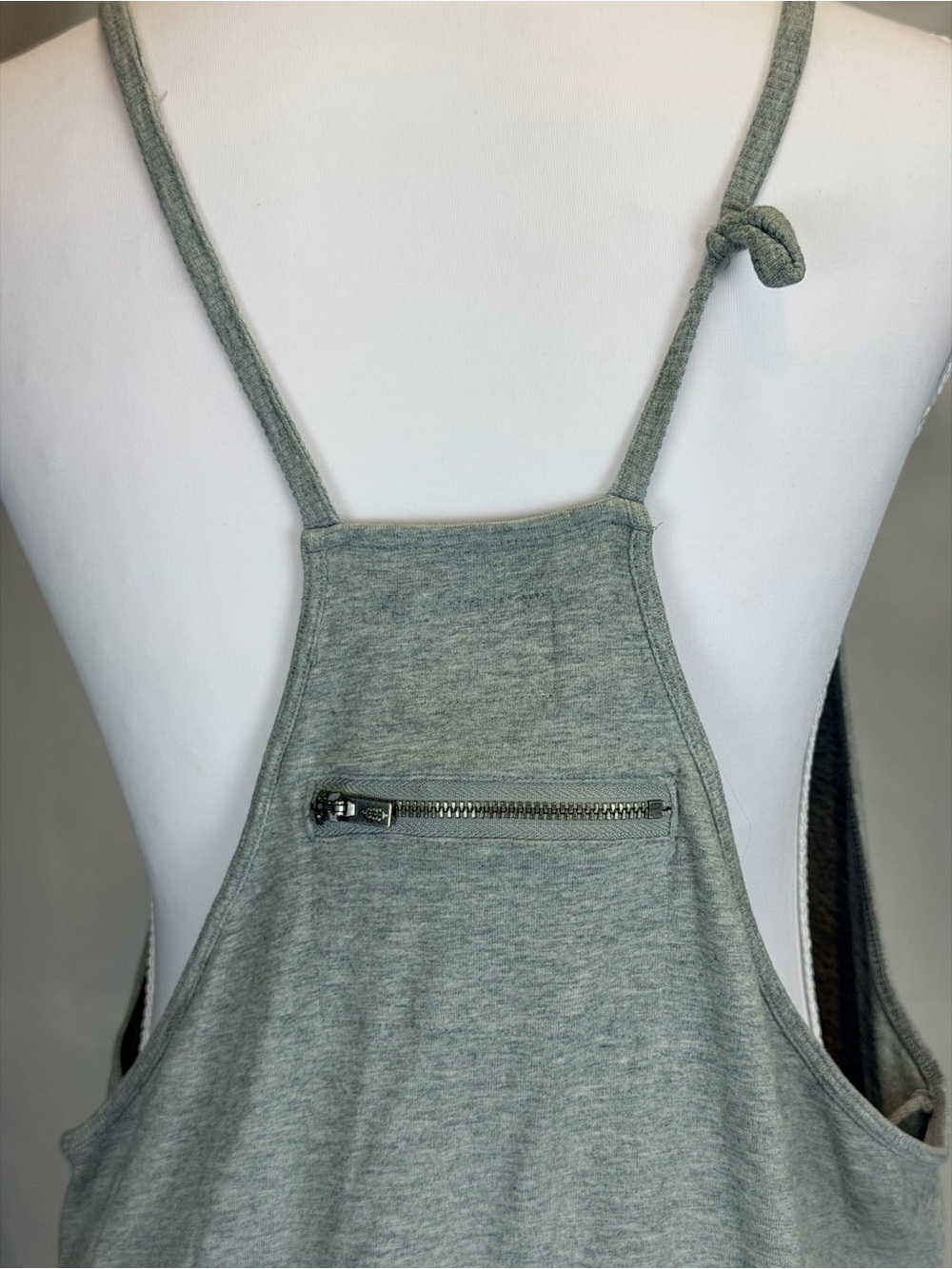 Free People Movement Hot Shot Romper Heather Gray Boho Lounge Overall Small - Picture 4 of 13